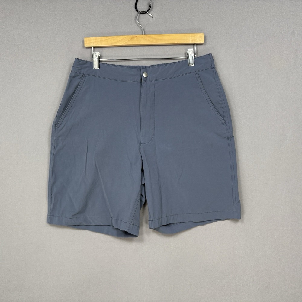 Buck Mason Deck Shorts Mens 9in 34 Fit 32 Blue Stretch Cotton Blend Chino